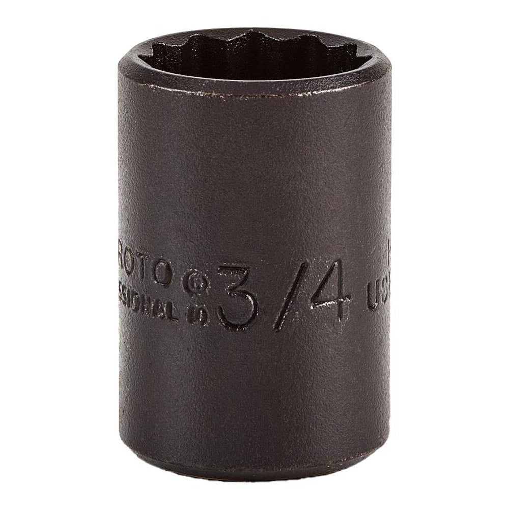PROTO Proto J5424B 3/4 Inch 12-point Hand Socket Alloy Steel
