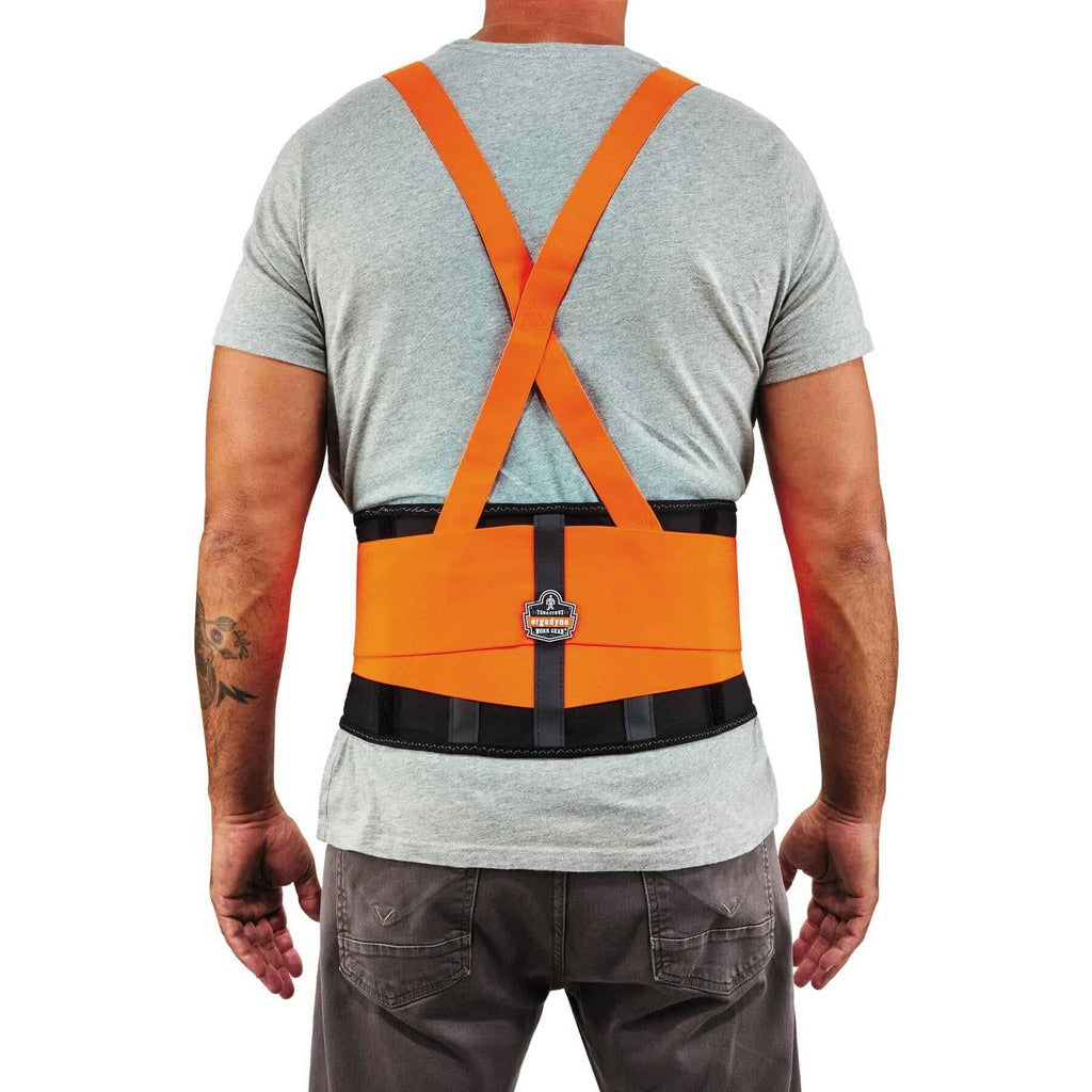 ERGODYNE Ergodyne 11885 Back Support Belt with Shoulder Straps Xl
