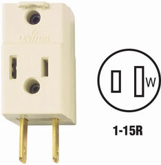 LEVITON Leviton Mfg Co 009-00531-00I Polarized Cube Tap 15A 125V