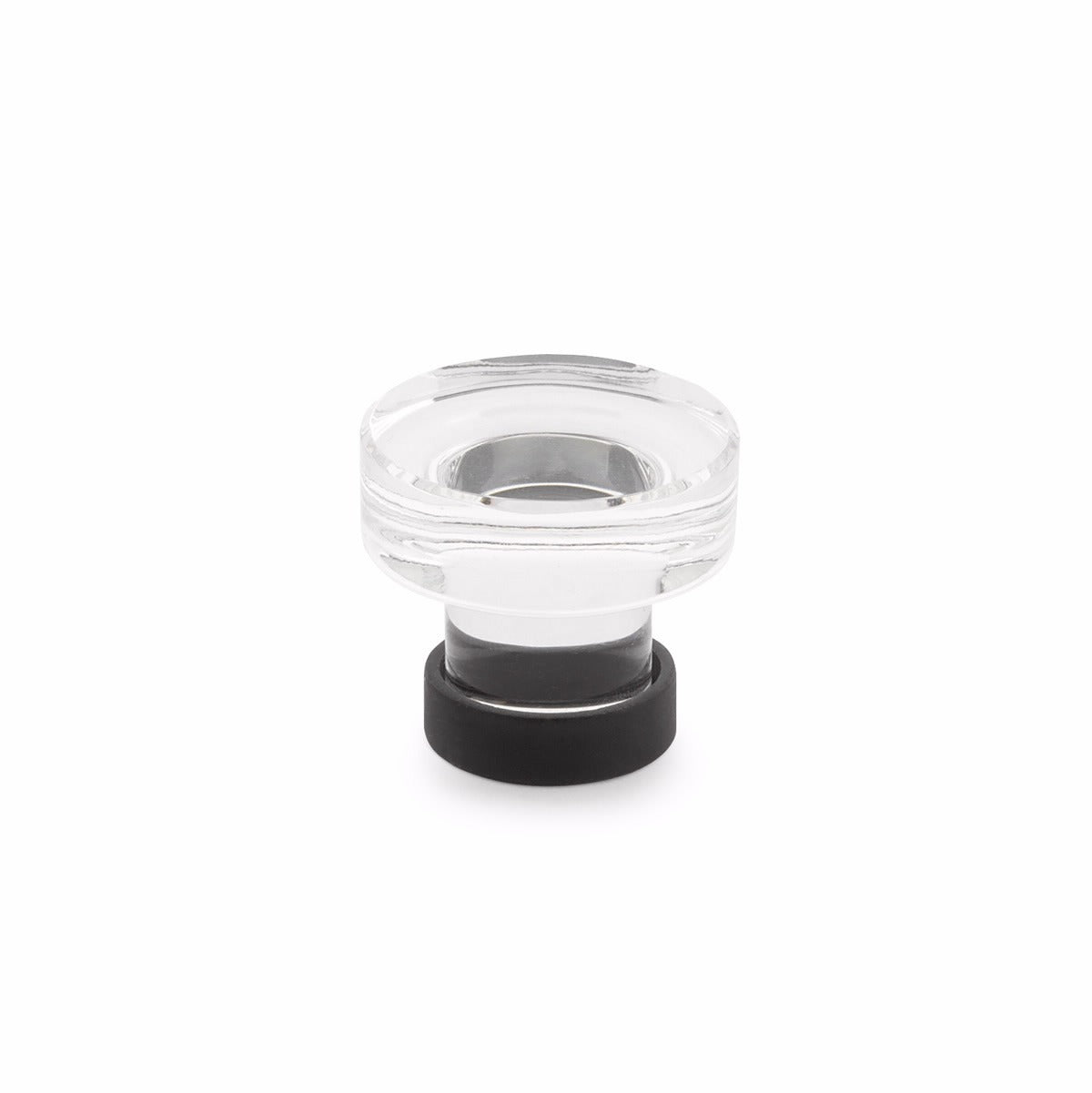 EMTEK Emtek 86569US19 Grayson Glass Cabinet Knob Flat Black