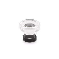 EMTEK Emtek 86569US19 Grayson Glass Cabinet Knob Flat Black