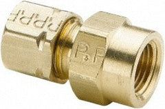 PARKER Parker 66CA-8-8 Compression Tube Connector Brass 750 Psi