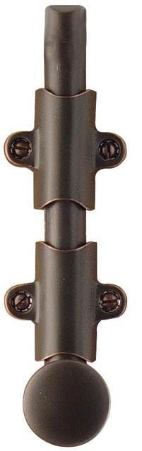 EMTEK Emtek 8511US10B Surface Bolt 6 in 3 Strikes Oil Rubbed Bronze