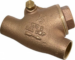 LEGEND VALVE Legend Valve 105-403 Bronze Y-pattern Check Valve 1/2 in
