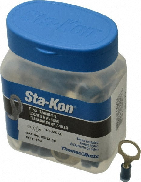 THOMAS & BETTS Thomas Betts RB14-38 Ring Terminal 18-14 Awg 3/8 Stud