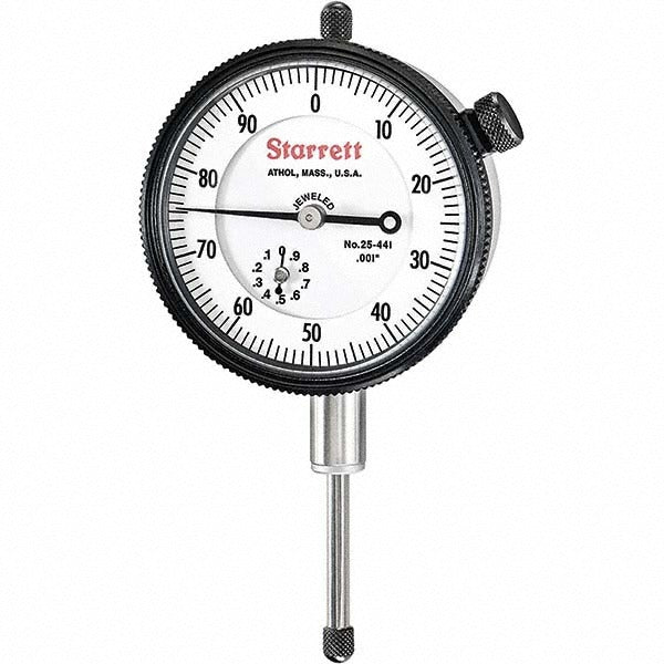 STARRETT Starrett 66863 Dial Drop Indicator 0-1 in 0.001 Grad Lug Back