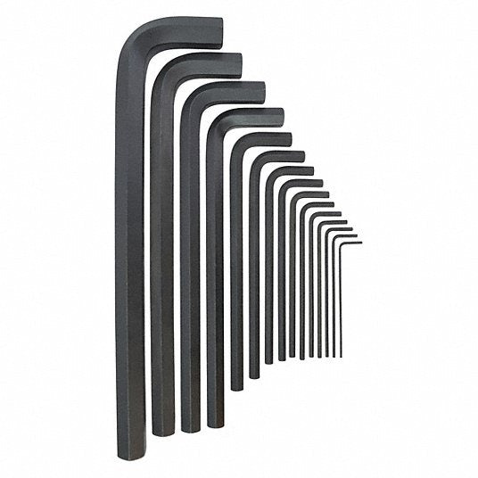 BONDHUS Bondhus 12351 Hex Key Set Long 15 Piece 5/64-3/4 inches Pouch