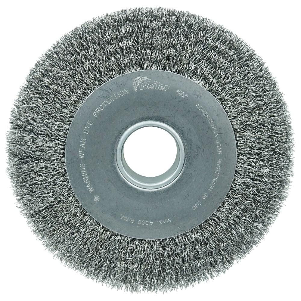 WEILER Weiler 03200 Wheel Brush 10 Inch Carbon Steel Crimped
