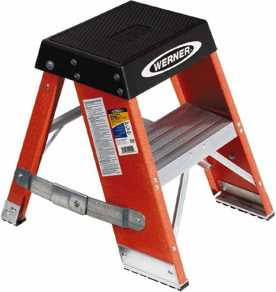 WERNER Werner SSF02 Fiberglass Step Ladder Type Iaa 1-step