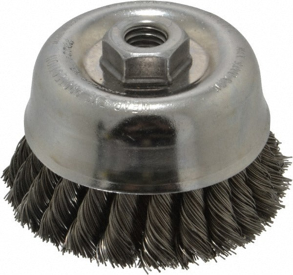 WEILER Weiler 94708 Knotted Cup Brush 4 in Steel 9000 Rpm