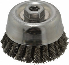 WEILER Weiler 94708 Knotted Cup Brush 4 in Steel 9000 Rpm