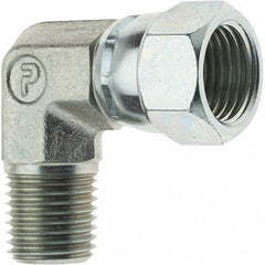 PARKER Parker 6 X6EF-S Steel Swivel Elbow 3/8 in Od 37 Degree Flare