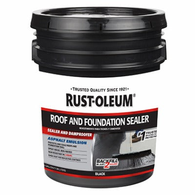 RUST-OLEUM Rust-oleum 347434 Roof Foundation Sealer 5 Gal Black