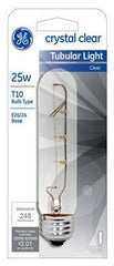 GE G E Lighting 45144 25W T10 Clear Tubular Light Bulb