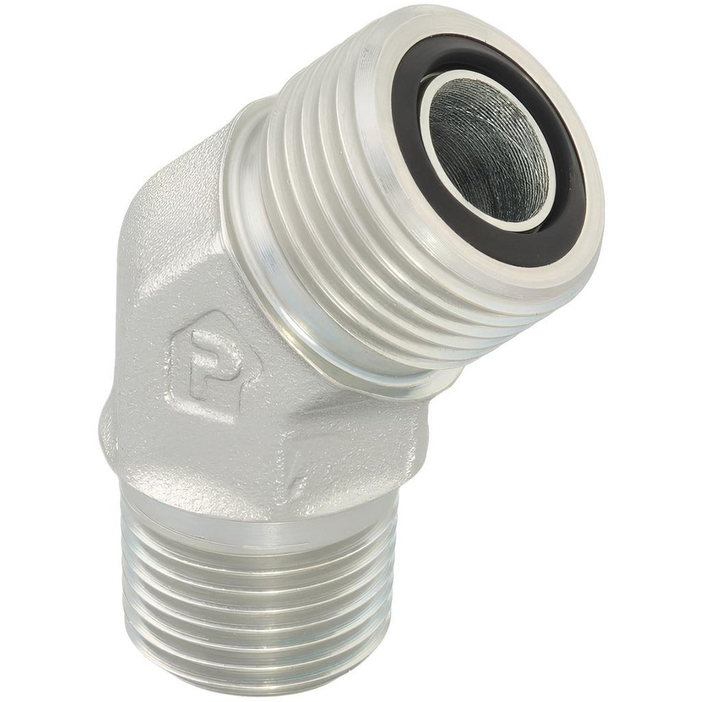 PARKER Parker 6-6 Vlo-s 45 Degree Male Elbow 3/8-18 Nptf Orfs