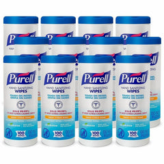 GOJO Gojo GOJ911112CT Purell Sanitizing Wipes 100/Tub 12/Carton 911112CT