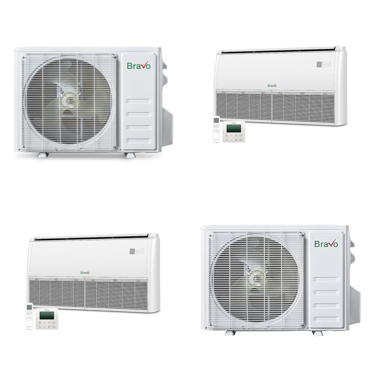 BRAVO ROMA BRAVO ROMA 30000 BTU R-32 23 SEER2 3-Zone Floor/Ceiling Mini Split System