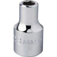 PROTO Proto J5408MH Hand Socket 8mm 6-point 1/2 Drive