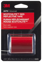 3M 3M Company 3459 Red Reflective Safety Tape 2x36 in