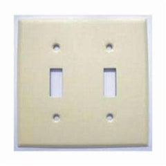 MULBERRY METAL PRODUCTS Mulberry Metal Products 99072 Standard 2-Gang Toggle Wall Plate (4.562 in W x 4.5 in H)