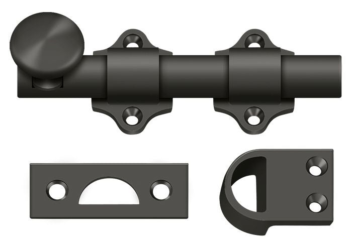 DELTANA Deltana DDB425U10B Dutch Door Bolt 4 in Oil Rubbed Bronze