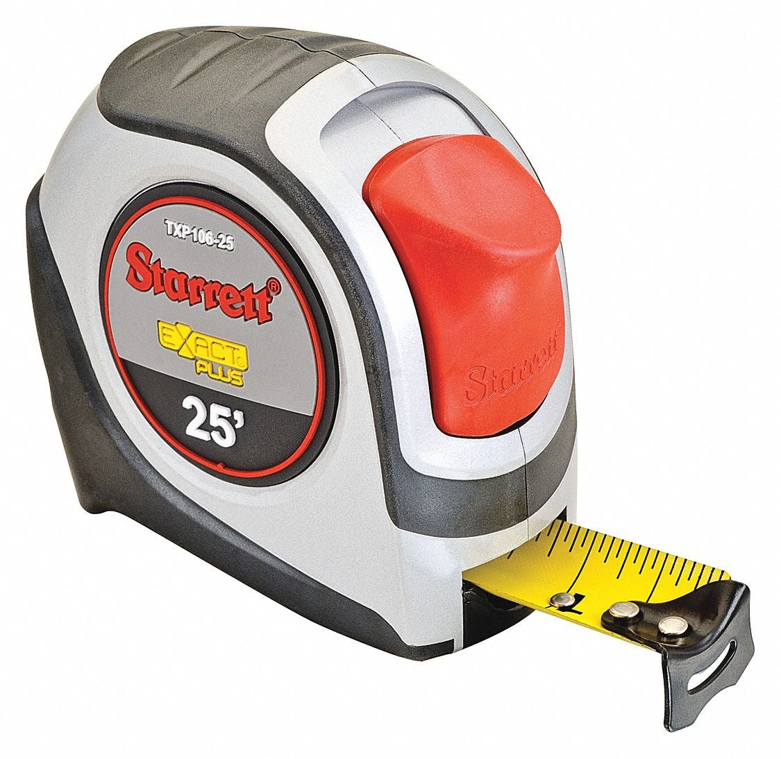 STARRETT Starrett KTXP106-25-N Exact Plus Retractable Imperial Pocket Tape Measure 1.06 in x 25 ft