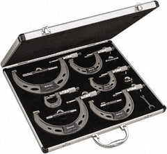 STARRETT Starrett 72532 Outside Micrometer Set 0 to 6 in 6 Pc