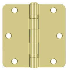 DELTANA Deltana S35R4BB3 Ball Bearing Hinge 3.5x3.5 Radius Bright Brass