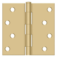 DELTANA Deltana S44U4-R Square Door Hinge 4x4 Satin Brass