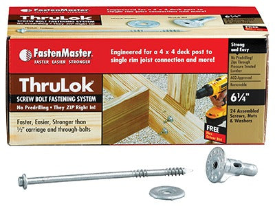 FASTENMASTER Omg Inc FMTHR614-24 Thrulok Structural Bolt 6.25 in 24 Pack