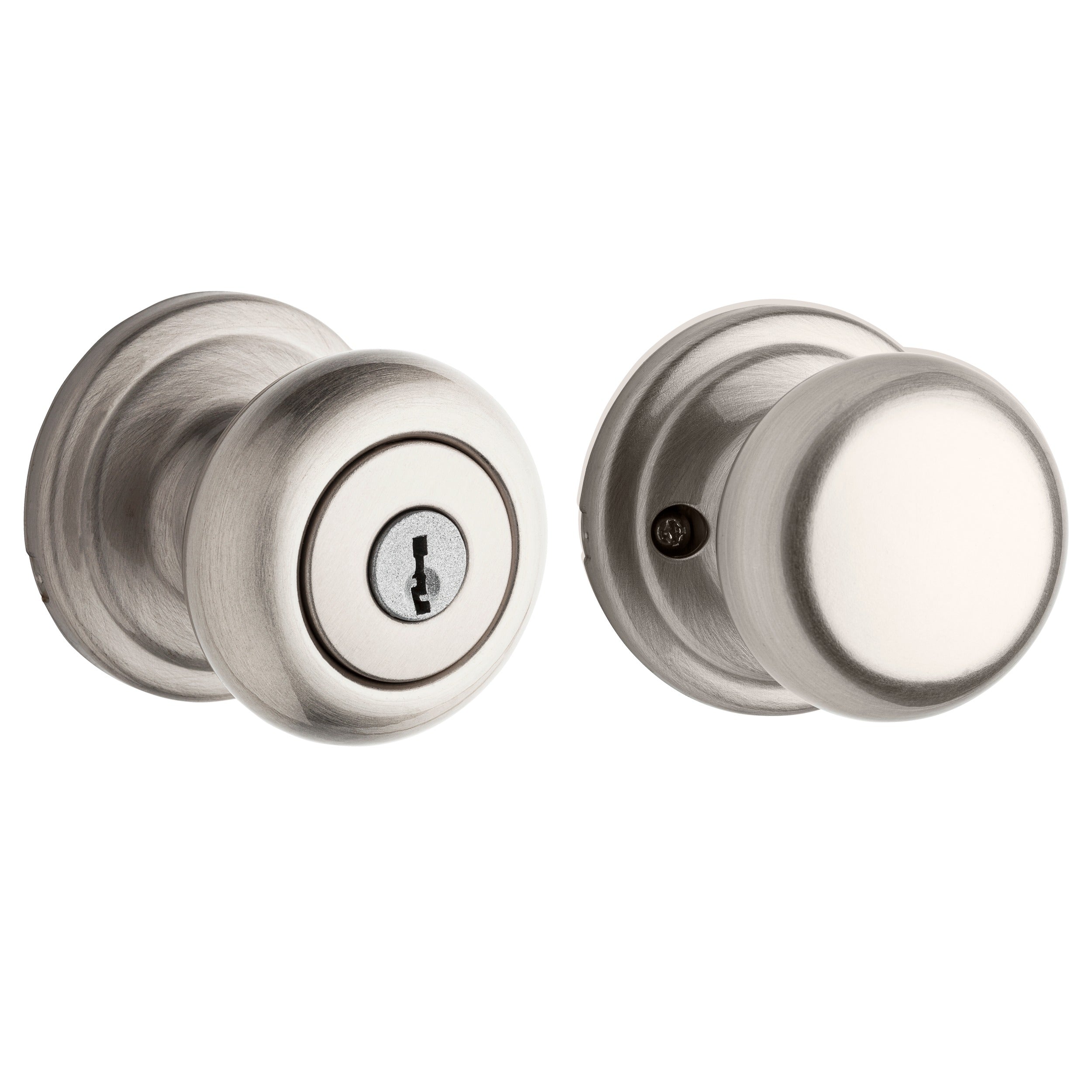 KWIKSET Kwikset 750H-15 Hancock Knob Vestibule Door Lock Satin Nickel