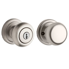KWIKSET Kwikset 750H-15 Hancock Knob Vestibule Door Lock Satin Nickel