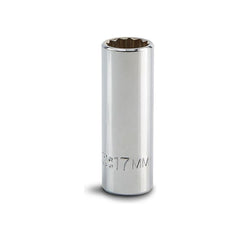 PROTO Proto J5017M Deep Hand Socket 17mm 3/8 Drive 12-point