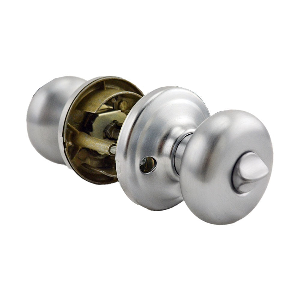 KWIKSET Kwikset 740H-26DS Hancock Knob Entry Lock Smartkey Satin Chrome