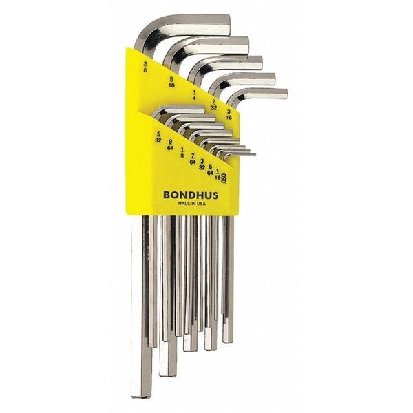 BONDHUS Bondhus 16137 Sae L-shape Hex Key Set 13 Piece