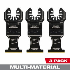MILWAUKEE Milwaukee 49-25-1523 Carbide Multi-tool Blade 1-3/8 in 3 Pack
