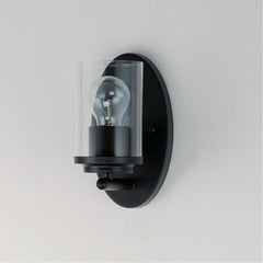 MAXIM LIGHTING Maxim Lighting 10211CLBK Corona 1-Light Wall Sconce 60W (4.5 in) 10211CLBK