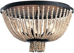 KICHLER Kichler 43893DBK Brisbane 5-Light Flush Mount 60W (18 in x 11 in)