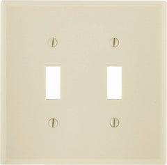 LEVITON Leviton 001-86009-000 2-toggle Wall Plate Ivory 25 Pack