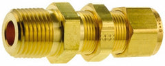 PARKER Parker 4-6 FH2BZ-B Bulkhead Connector 3/8 Inch Mnpt Brass