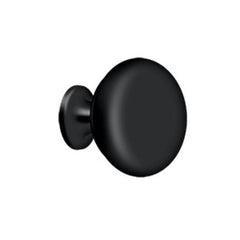 DELTANA Deltana KR114U19 Round Solid Knob Black Finish