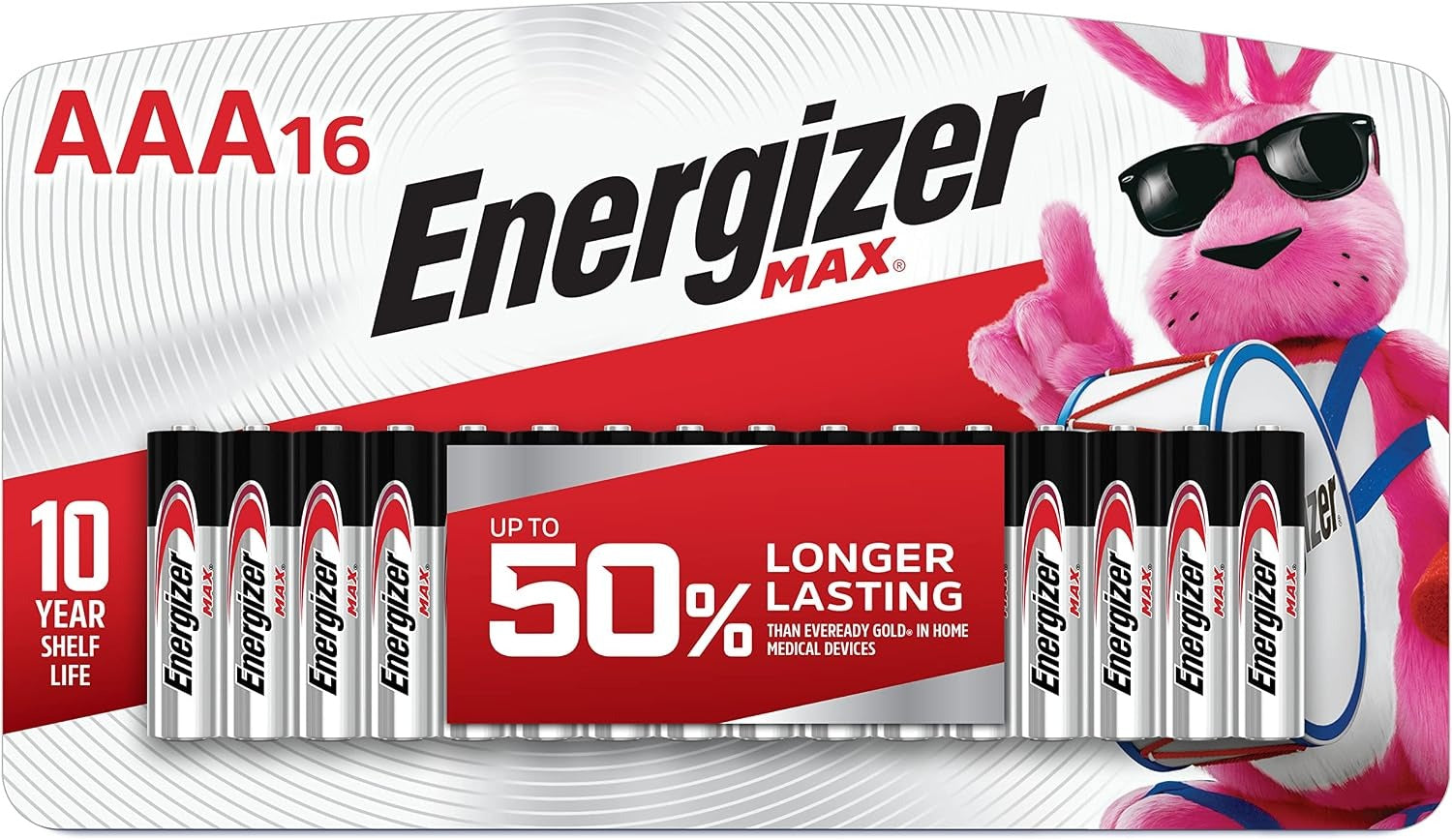 ENERGIZER Energizer E92LP-16 Max AAA Alkaline Batteries 1.5V (16 Pack)