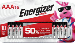 ENERGIZER Energizer E92LP-16 Max AAA Alkaline Batteries 1.5V (16 Pack)