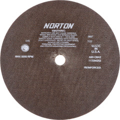 NORTON Norton 66253261811 Aluminum Oxide Cutoff Wheel 12 in 60 Grit