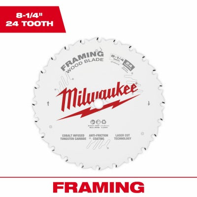 MILWAUKEE Milwaukee 48-40-0820 8.25 in 24T Framing Circular Saw Blade 3-pack
