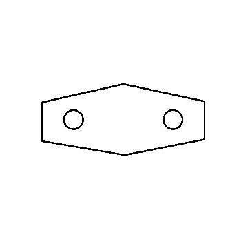 SMITTY PAN Smitty Pan SM2 Wall Repair Plate 2 Hole