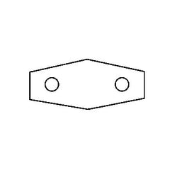 SMITTY PAN Smitty Pan SM2 Wall Repair Plate 2 Hole