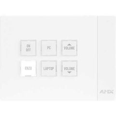 AMX Amx by Harman FG2102-06P-W Massio 6-button Keypad