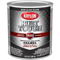 KRYLON Krylon K09705008 Brush-on Anti-rust Paint Gloss Black 1 Qt