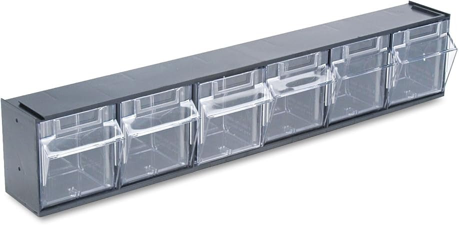 DEFLECTO Deflecto DEF20604OP Interlocking Tilt Bin System 6 Bins (23-5/8 in x 3-5/8 in x 4-1/2 in)
